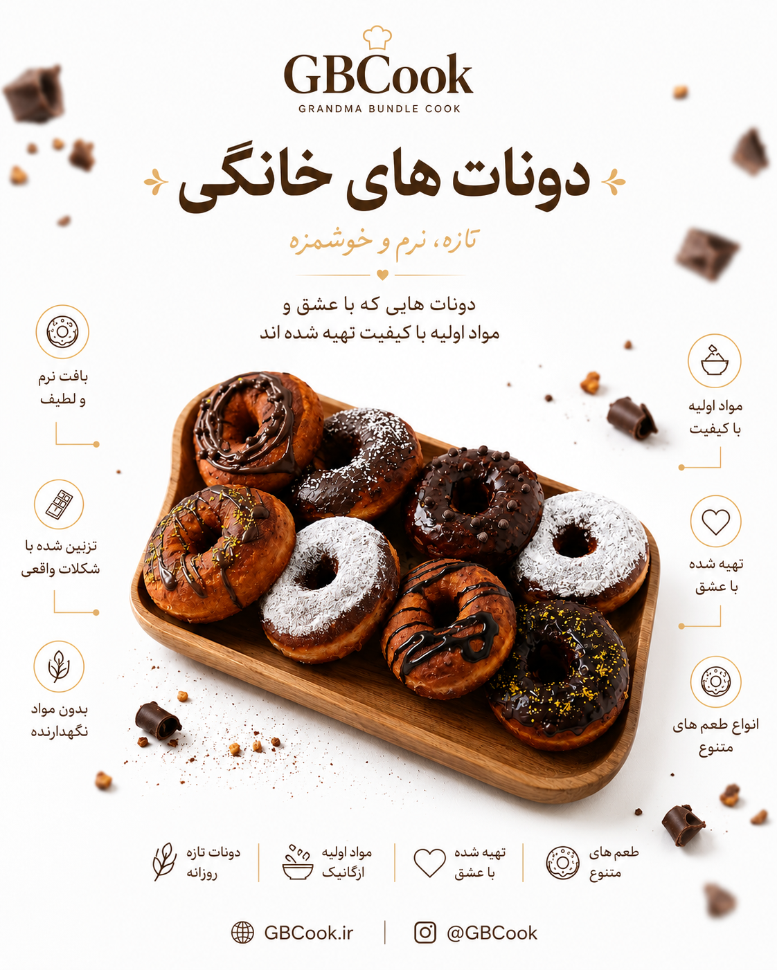 دونات شکلاتی 